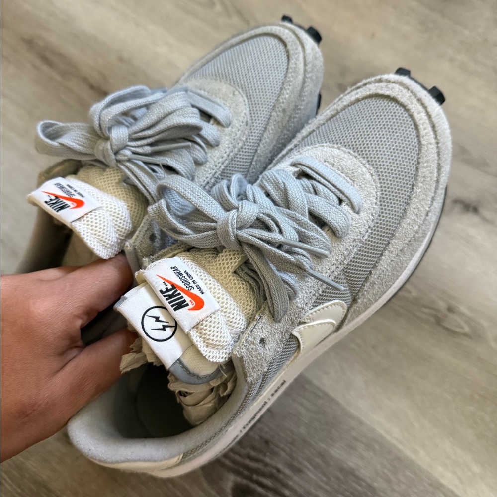 Nike Gray and White Sneakers